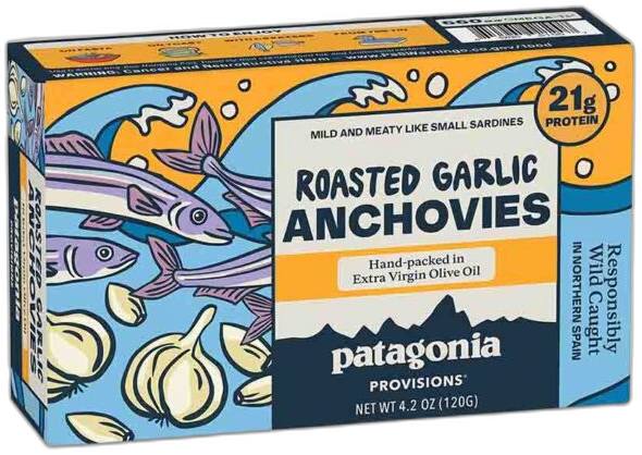 Patagonia Provisions Spanish Roasted Garlic White Anchovies, 4.2oz