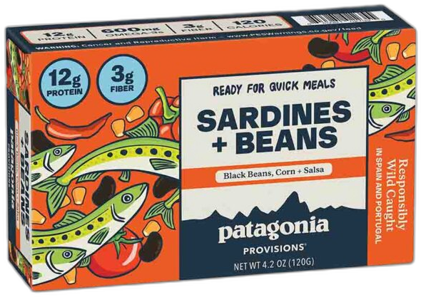 Patagonia Provisions Sardines with Black Beans, Corn & Salsa, 4.2oz